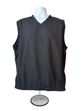 Nike Golf Men's Black Sleeveless V-Neck Windbreaker Vest XL